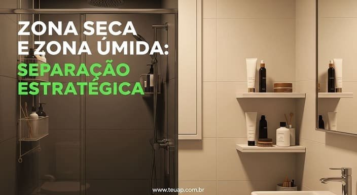 Crie uma “zona seca” e uma “zona úmida”