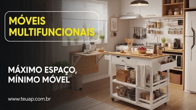 Móveis Multifuncionais: Quando Cada Peça Trabalha Dobrado por Você