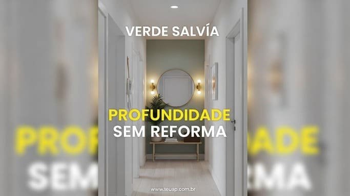 Branco + verde sálvia suave (calma e profundidade)