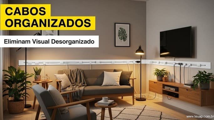 Organize Cabos e Fios para Eliminar Visual Desorganizado