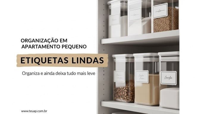 Etiquetas que não parecem “depósito”: padronize o visual