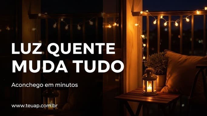 Iluminação quente (o “antes e depois” mais rápido)