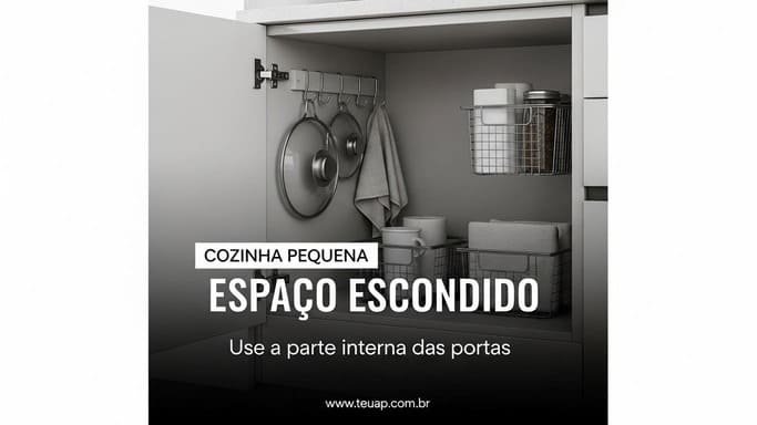 Use a parte interna das portas (o espaço escondido)