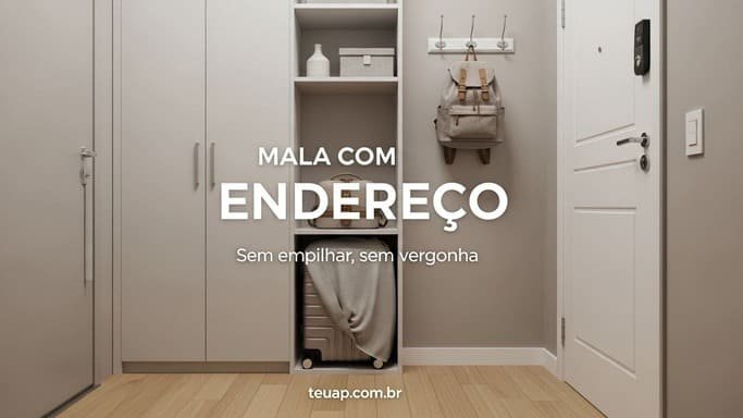 “Zona de mala” com dignidade (sem empilhar e sem vergonha)