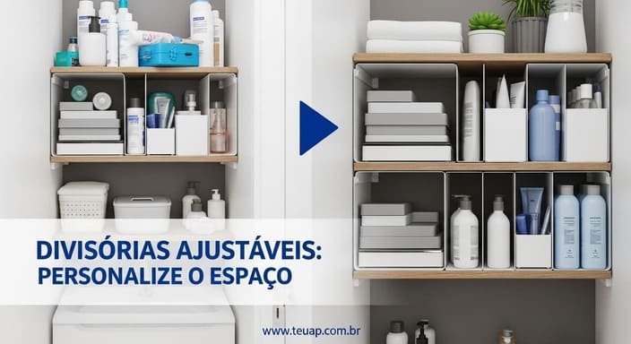 Otimize as Prateleiras com Divisórias Ajustáveis