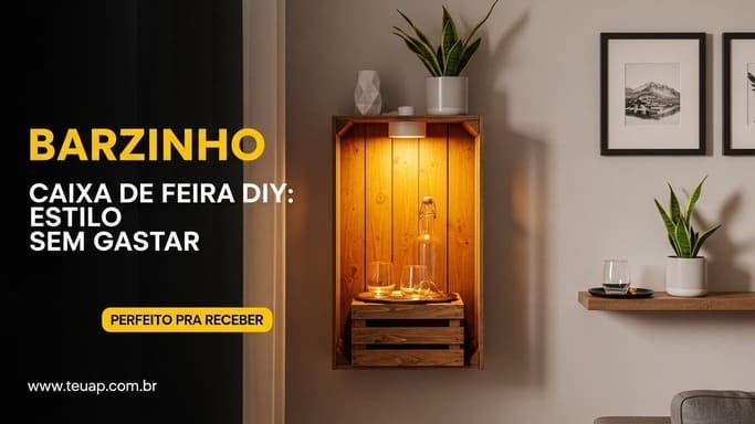 Nicho “barzinho” compacto para receber amigos sem gastar