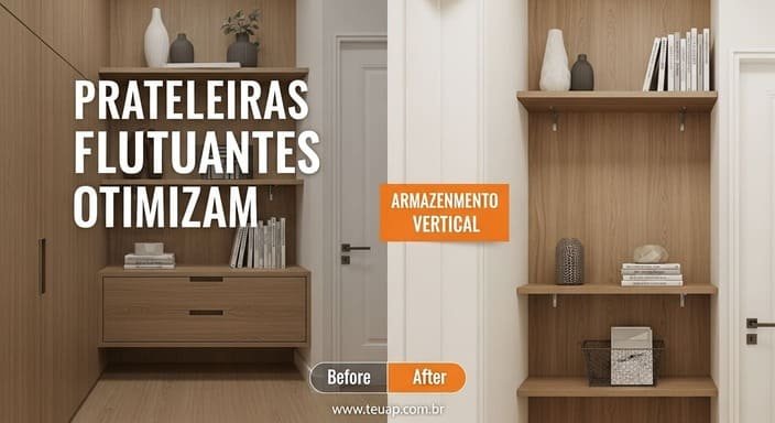 Implemente Prateleiras Flutuantes para Armazenamento