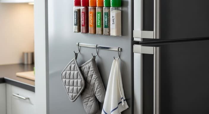 Porta-temperos Magnético na Geladeira