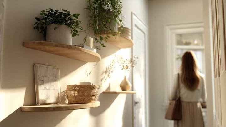 Prateleiras Flutuantes: Armazenamento Vertical Inteligente