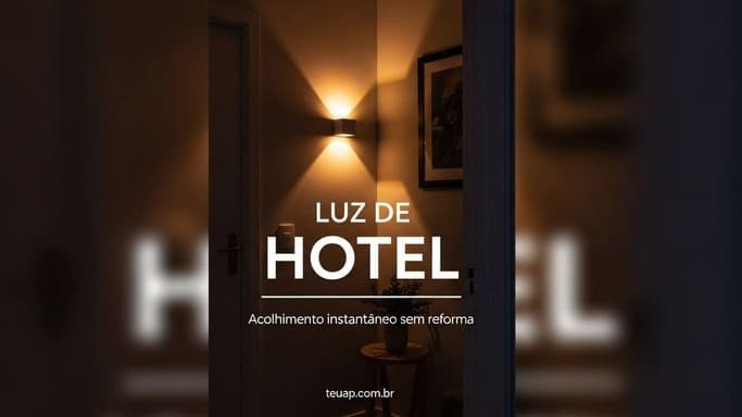 Luz quente e direcionada: o truque de “hotel”