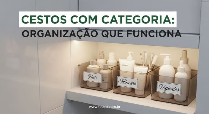 Use cestos com categoria (e não “um cesto pra tudo”)
