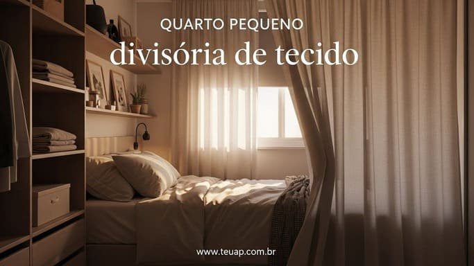 Divisória de tecido: sensação de “ambiente novo” sem obra