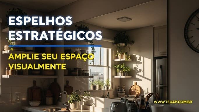 Espelhos Estratégicos: Ilusão de Ótica que Amplia Visualmente Seu Espaço