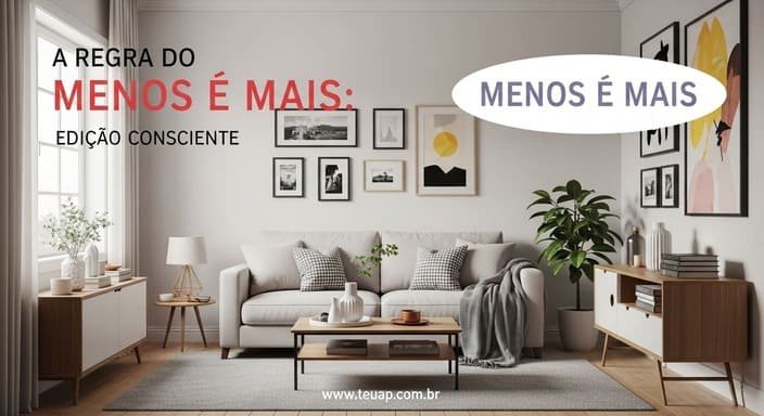 A Regra do Menos é Mais: Edição Consciente