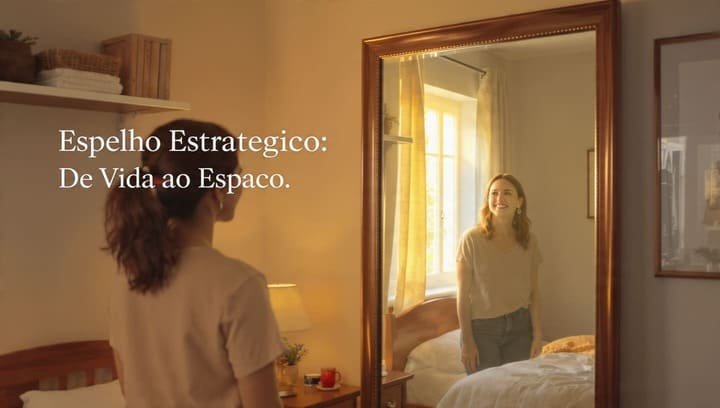 Espelho no lugar certo: amplie o espaço sem aumentar a bagunça