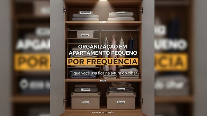 Guarde por frequência: o que você usa fica na altura do olhar