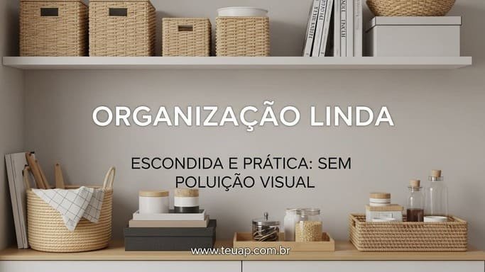 Organização bonita (e escondida): o designer ama, você também vai amar