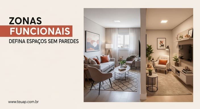 Zonas Funcionais: Defina Espaços sem Paredes
