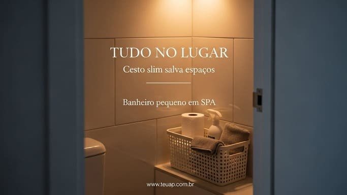 Cesto slim ventilado: adeus “montinho” de produtos e panos