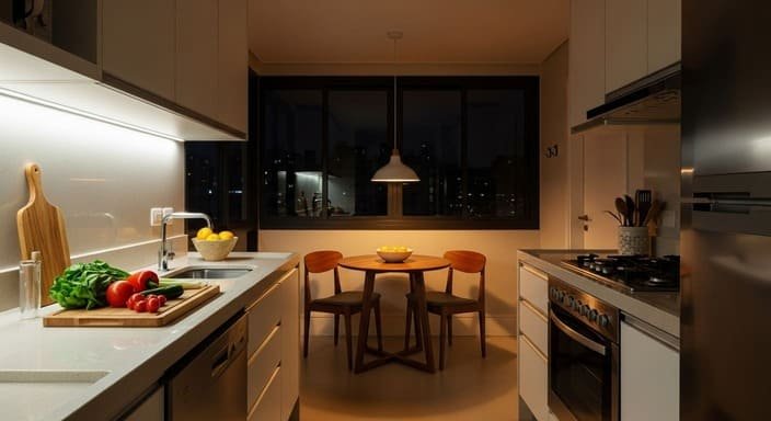 Iluminação Estratégica para Ampliar o Espaço