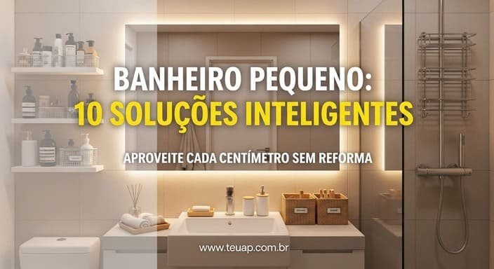Banheiro Pequeno com Soluções Inteligentes: 10 Soluções para Aproveitar Cada Centímetro