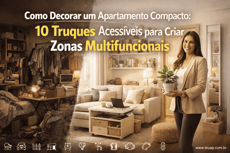Como Decorar um Apartamento Compacto: 10 Truques Acessíveis para Criar Zonas Multifuncionais