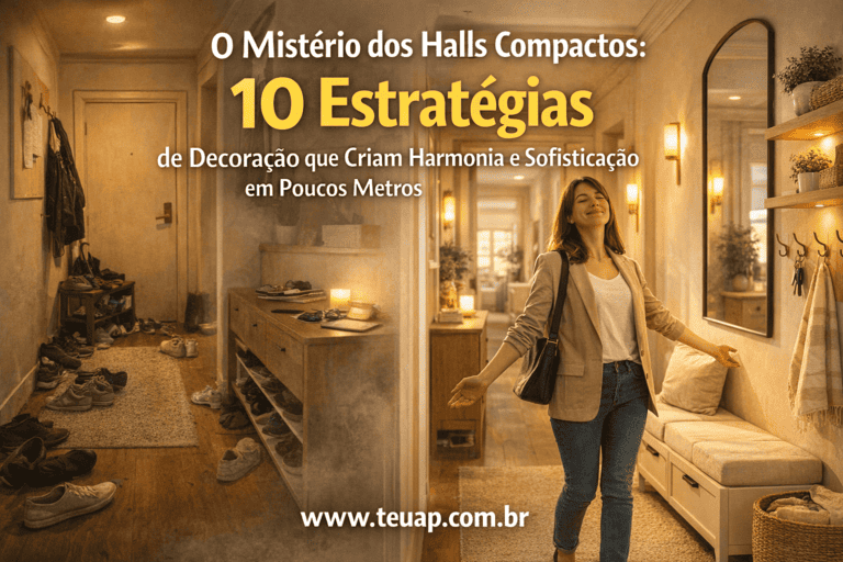 O Mistério dos Halls Compactos: 10 Estratégias de Decoração que Criam Harmonia e Sofisticação em Poucos Metros
