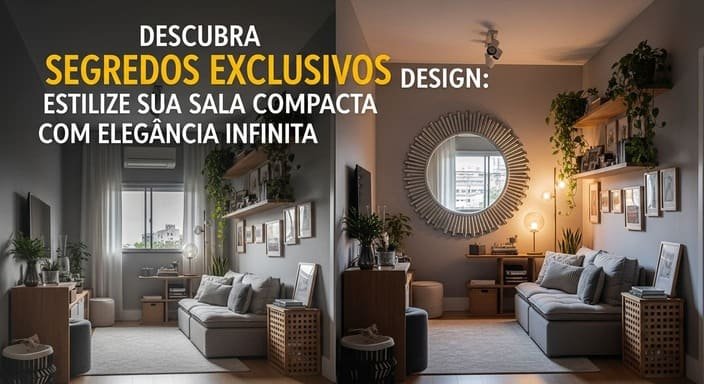 Descubra Segredos Exclusivos de Design: Estilize Sua Sala Compacta com Elegância Infinita