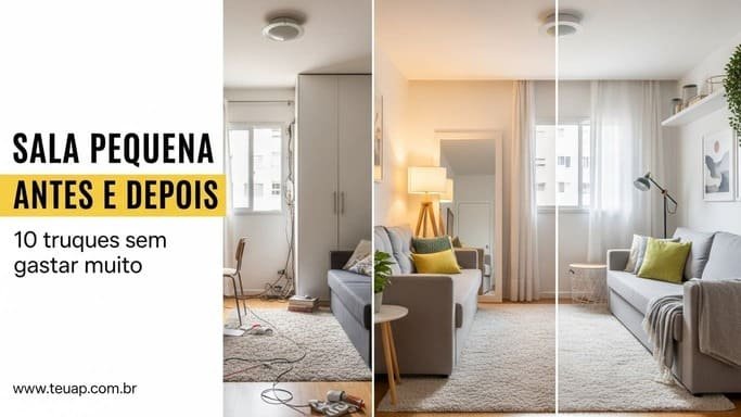 Truques para Sala Pequena: 10 Truques pra Parecer Maior sem Gastar
