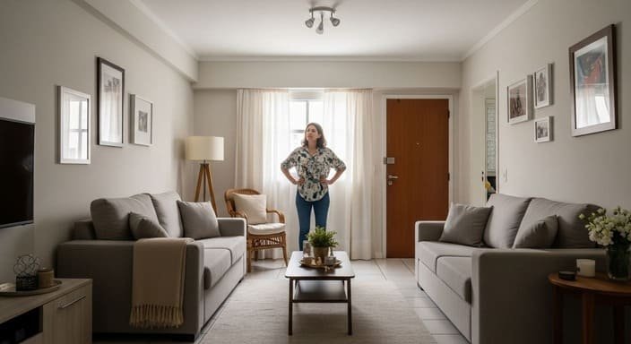 Antes: arrumado, mas sem cara de lar