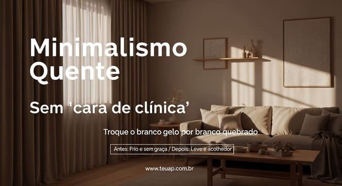 Troque o “branco gelo” por branco quebrado