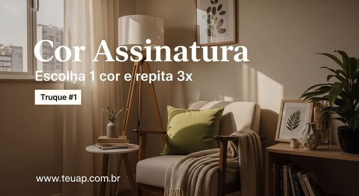 Escolha uma “cor assinatura” para o seu cantinho