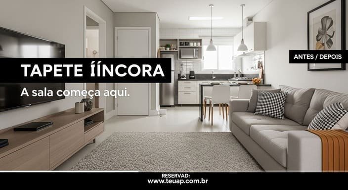 Tapete “ancora”: a sala começa aqui