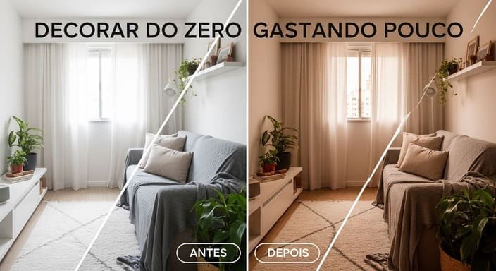 Antes e depois: aconchego gastando pouco