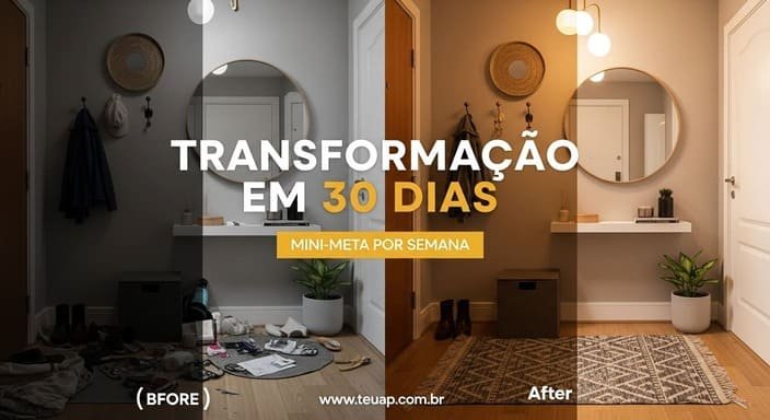 “Antes e depois” real: defina 1 mini-meta por semana (30 dias)