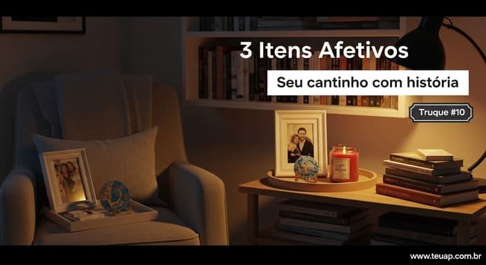 Finalize com 3 itens afetivos (o antídoto contra o tédio)