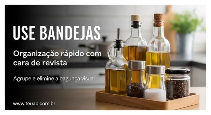 Bandejas são o “controle remoto” da organização