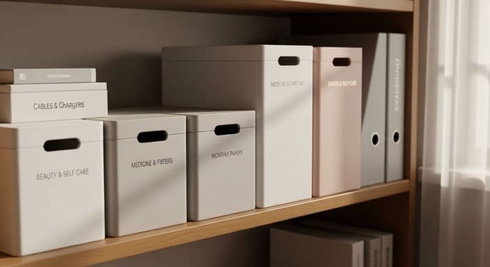 Use caixas temáticas (e não “caixas aleatórias”)