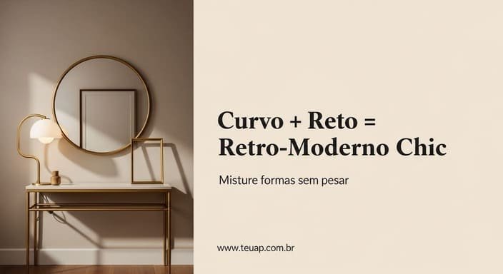 Misture linhas: um elemento curvo + um reto