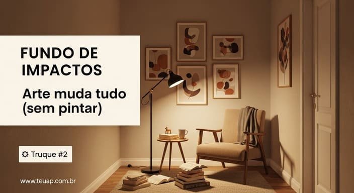 Crie um “fundo de impacto” com arte (sem pintar nada)