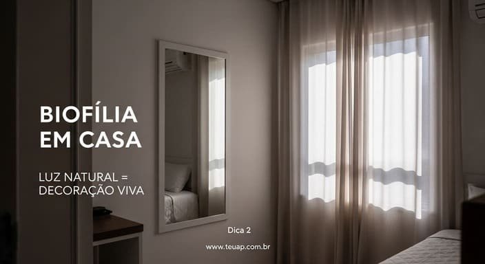 Use a luz natural como “decoração viva”