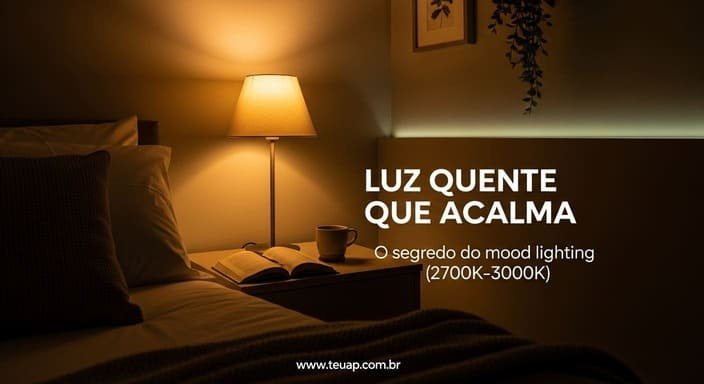 Use luz quente (de verdade) para o modo descanso