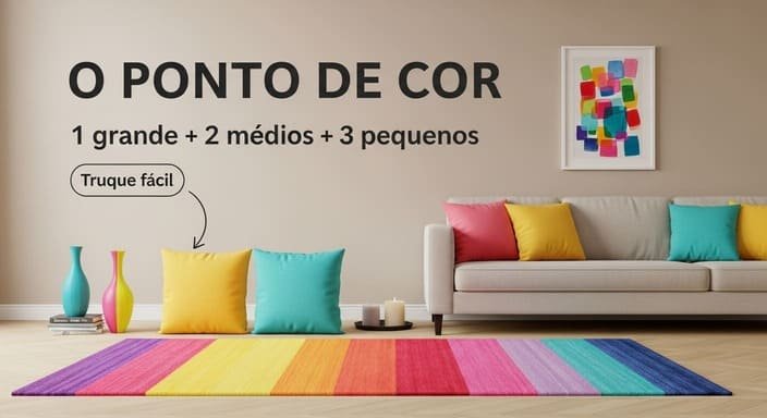 O truque do “ponto de cor” (pra sair do bege sem medo)