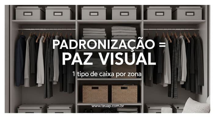 A regra do “um tipo de recipiente por zona” (padronização que dá paz visual)