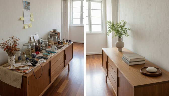 O que tirar primeiro: ruído visual e excesso