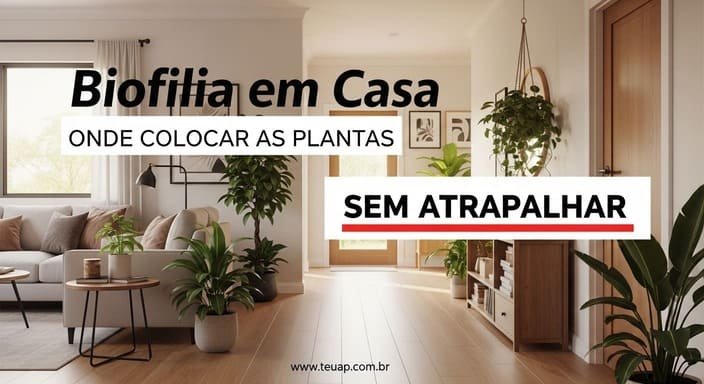 Qual é o melhor lugar pra colocar plantas sem atrapalhar a rotina?