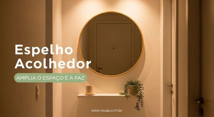 Espelho que amplia e acalma (e ainda resolve o look)