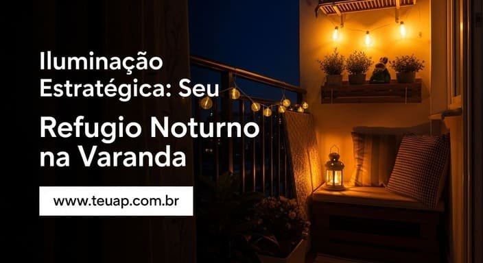 Iluminação Estratégica: Transforme a Varanda em Refúgio Noturno