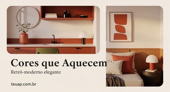 Quais cores deixam o retrô-moderno elegante (e não pesado)?