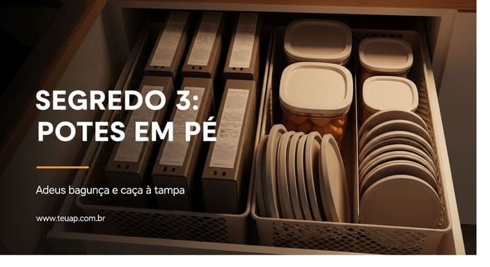 Pare de empilhar potes “no ódio” (use o método em pé)